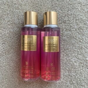 Victoria's Secret Strawberries & Champagne Body Wash - Pink & Gold